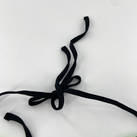 Reversible Bikini Halter Top Multicolor Black Neon Green Juniors Sz L Geometric - Picture 13 of 14